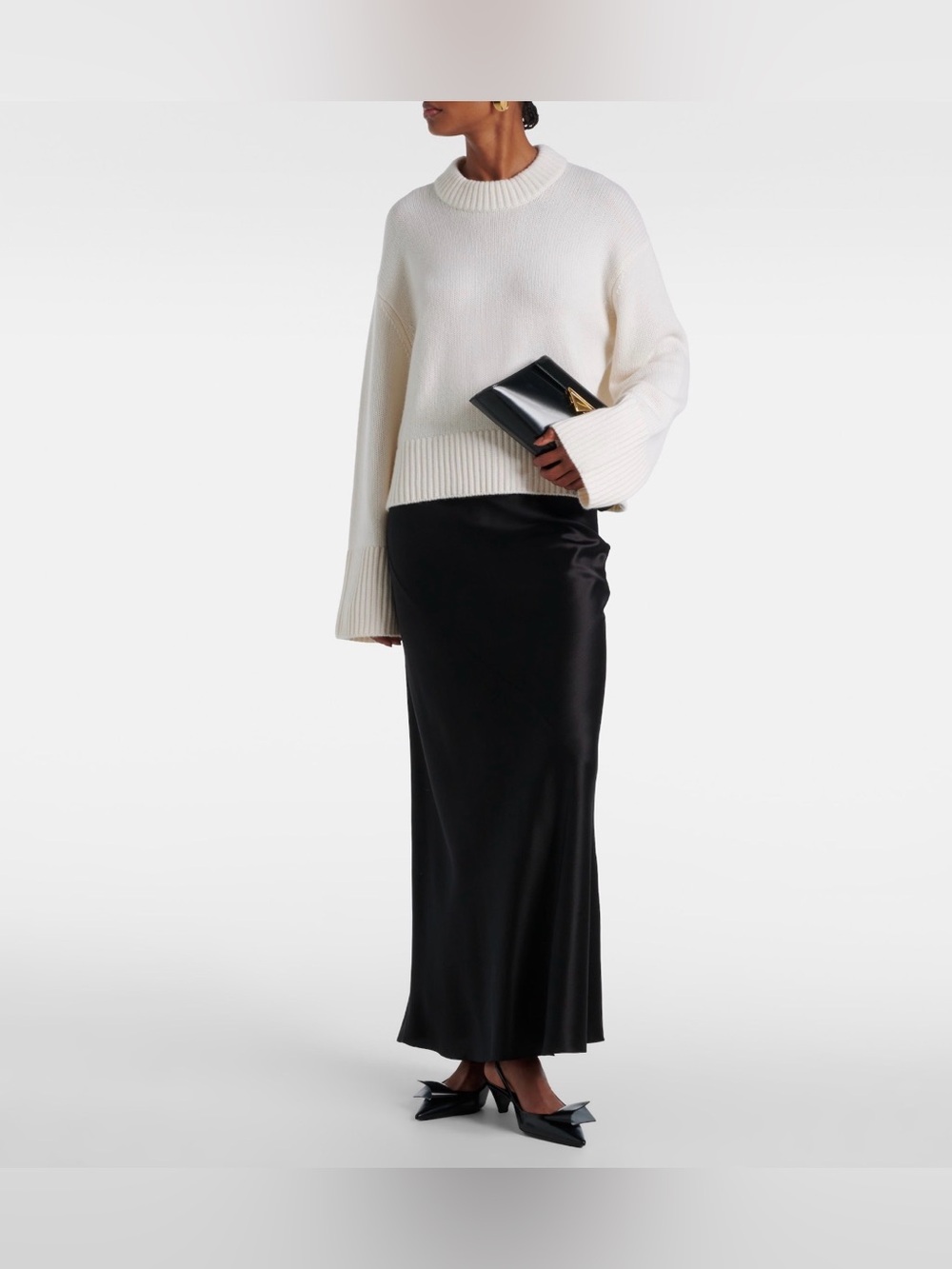 New Lisa Yang Sony 100% Cashmere Sweater Cream Size 2 $855 Retail